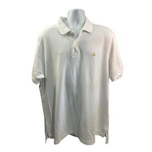 Brooks Brothers Performance Polo Original Fit Mens 2XL White Supima Cotton